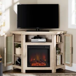 Glass Door Electric Fireplace Corner TV Stand For TVs Up To 50" - Saracina Home 20 Glass Door Electric Fireplace Corner TV Stand For TVs Up To 50" - Saracina Home -Saracina Home Sales Store GUEST 00a48356 bf30 4e88 9498 b7dca90cc2eb