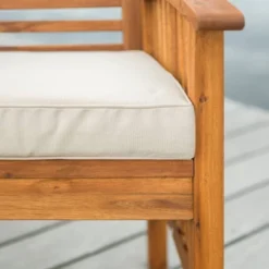 2pk Acacia Wood Patio Chairs With Cushions - Saracina Home -Saracina Home Sales Store GUEST 01d09d14 4d7c 4a57 92e3 b825012afc48