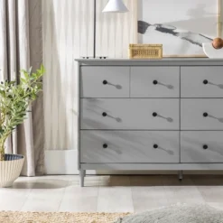 Stiva Classic Mid-Century Modern Horizontal 6 Drawer Dresser - Saracina Home -Saracina Home Sales Store GUEST 03a1f54e 4537 4cfe 8b24 c78de9815ace