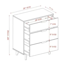 Mid-Century Modern Wood 3 Drawer Dresser - Saracina Home 18 Mid-Century Modern Wood 3 Drawer Dresser - Saracina Home -Saracina Home Sales Store GUEST 03e71391 f4a0 4958 bf65 fd389a4c2c88