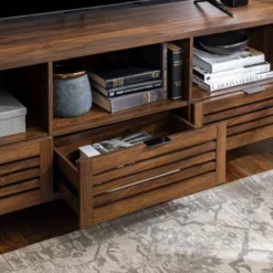 Visconti Boho Slat Door Storage Console TV Stand For TVs Up To 80" - Saracina Home 18 Visconti Boho Slat Door Storage Console TV Stand For TVs Up To 80" - Saracina Home -Saracina Home Sales Store GUEST 05964e78 5172 45f0 943a 217d9616b40f