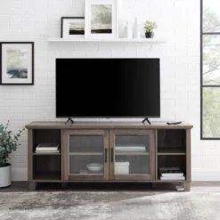Rustic Transitional 2 Door TV Stand For TVs Up To 65" - Saracina Home 11 Rustic Transitional 2 Door TV Stand For TVs Up To 65" - Saracina Home -Saracina Home Sales Store GUEST 06584a9e 15d9 4789 931a 701c8d75552c