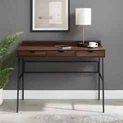 3 Drawer Angled Writing Desk With Cord Management Slots - Saracina Home -Saracina Home Sales Store GUEST 06bb3358 af42 4279 a7be 5dd6778051e1