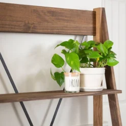 68.25" Boho 4 Tier Solid Wood Ladder Bookshelf Plant Stand - Saracina Home -Saracina Home Sales Store GUEST 06dd6b1f 0a35 4ec3 99cf 42bc2a3440f4