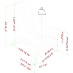 Genovia Transitional Acacia Wood Outdoor Adirondack Chair With Wine Holder - Saracina Home -Saracina Home Sales Store GUEST 0aef4d95 bfe2 4097 8093 beae1f8df5dc