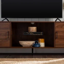 2 Door Mid-Century Modern Wood Storage TV Stand For TVs Up To 80" - Saracina Home -Saracina Home Sales Store GUEST 0c083b88 b4b8 4267 89b0 b99f64195a36