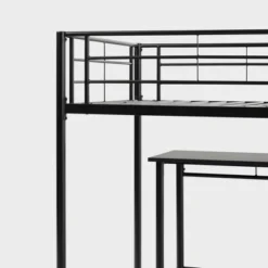 Twin Analise Metal Low Loft Bed With Desk And Storage Black - Saracina Home -Saracina Home Sales Store GUEST 0c84b46d 2c9c 4f4a b05a 925408f4ae67