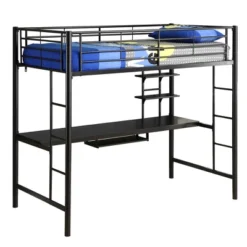 Twin Analise Metal Loft Bed With Wood Desk - Saracina Home -Saracina Home Sales Store GUEST 0dfb94d7 0a89 45d0 8ab0 175f06b1ee3d