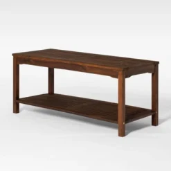Ravenscroft Modern Boho Acacia Wood Slatted Outdoor Coffee Table With Lower Shelf - Saracina Home 24 Ravenscroft Modern Boho Acacia Wood Slatted Outdoor Coffee Table With Lower Shelf - Saracina Home -Saracina Home Sales Store GUEST 11967f2a 07c7 4bdb 9c19 ce56c7aff83a