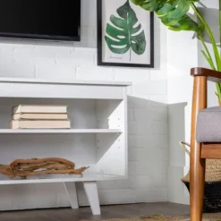 Modern Contemporary Simple Wood Storage Console TV Stand For TVs Up To 65" - Saracina Home -Saracina Home Sales Store GUEST 121471b3 799a 4e6f b3b0 9c049d14972d