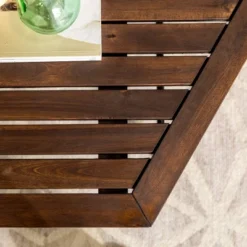 Saybrook Modern Metal And Wood Patio Hexagon Coffee Table - Dark Brown - Saracina Home -Saracina Home Sales Store GUEST 1575244a 2b24 47f2 aec6 97e7b0aa7cc9