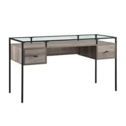 Lamvia Contemporary 2 Tier Glass Top Desk - Saracina Home -Saracina Home Sales Store GUEST 19a7252b 2989 4a0c 8d84 a24484b81013