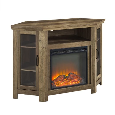 Glass Door Electric Fireplace Corner TV Stand For TVs Up To 50" - Saracina Home 16 Glass Door Electric Fireplace Corner TV Stand For TVs Up To 50" - Saracina Home - Image 16