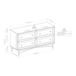 Jones Horizontal Modern 4 Drawer Dresser - Saracina Home -Saracina Home Sales Store GUEST 210e2230 adab 4062 b8e7 99b70cedff26