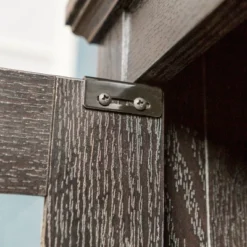 Modern 2 Glass Door Corner TV Stand For TVs Up To 50" Black - Saracina Home -Saracina Home Sales Store GUEST 22ba1edf 31ae 49ab beed b939bd6668b9