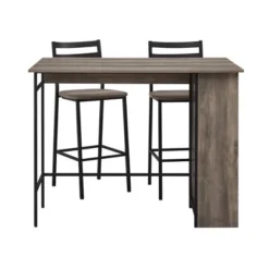 3pc Counter Height Drop Leaf Dining Set Gray Wash - Saracina Home -Saracina Home Sales Store GUEST 22c5c63e f338 4aa5 9503 290a54212ab2