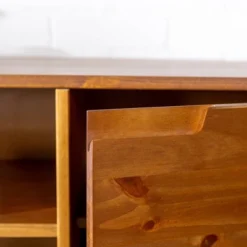 Solid Wood Mid-Century Modern TV Stand For TVs Up To 65" - Saracina Home -Saracina Home Sales Store GUEST 24388e01 9630 463f 8a30 f252940cc164