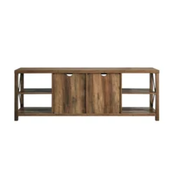 Sophie Rustic Farmhouse X Frame Glass Doors TV Stand For TVs Up To 80" Rustic Oak - Saracina Home 18 Sophie Rustic Farmhouse X Frame Glass Doors TV Stand For TVs Up To 80" Rustic Oak - Saracina Home -Saracina Home Sales Store GUEST 25062be1 85e2 487b bbc9 7411eebdc133