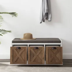 Farmhouse 40" 3 Drawer Storage Bench With Cushion - Saracina Home 19 Farmhouse 40" 3 Drawer Storage Bench With Cushion - Saracina Home -Saracina Home Sales Store GUEST 25e5f424 f281 4507 b17a 014bdc2a8834