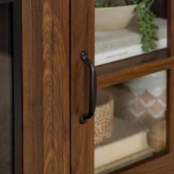 Tasi Transitional Farmhouse Glass Window Pane Door With Electric Fireplace TV Stand For TVs Up To 80" - Saracina Home -Saracina Home Sales Store GUEST 266745d8 95f0 4abc b2e5 43d1c9c0a3f3