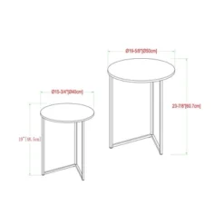 2pc Glam V Leg Nesting Side Tables - Saracina Home 13 2pc Glam V Leg Nesting Side Tables - Saracina Home -Saracina Home Sales Store GUEST 274a4737 37b8 4868 bad4 66fc1d2cb9ea