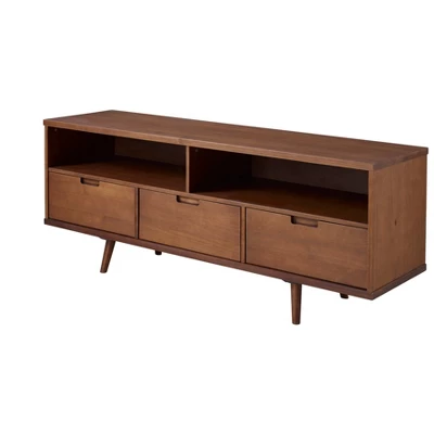 Cara Mid-Century Modern 3 Drawer TV Stand For TVs Up To 65" - Saracina Home 18 Cara Mid-Century Modern 3 Drawer TV Stand For TVs Up To 65" - Saracina Home - Image 18