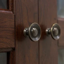 2 Door Wood Closed Storage Console TV Stand For TVs Up To 50" Brown - Saracina Home -Saracina Home Sales Store GUEST 2a135b44 1d28 413a a9f3 412f0e11a393