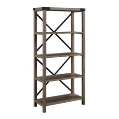 64" Sophie Industrial X Frame Bookshelf - Saracina Home -Saracina Home Sales Store GUEST 2b769cf2 06ff 422e acc7 6e544783d769