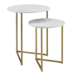 2pc Glam V Leg Nesting Side Tables - Saracina Home 17 2pc Glam V Leg Nesting Side Tables - Saracina Home -Saracina Home Sales Store GUEST 2c0b8908 ba78 43e9 b7db 4d8d98faddaa