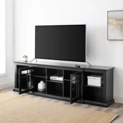 Transitional 2 Window Pane Door TV Stand For TVs Up To 85" - Saracina Home -Saracina Home Sales Store GUEST 2f07a805 70a0 4406 8057 10713ddc6eec