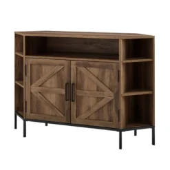 Atticus Modern Farmhouse 2 Door Corner TV Stand For TVs Up To 55" Rustic Oak - Saracina Home 13 Atticus Modern Farmhouse 2 Door Corner TV Stand For TVs Up To 55" Rustic Oak - Saracina Home -Saracina Home Sales Store GUEST 300a699d 8a74 4a70 bb6f e5e5e7c1c7a7