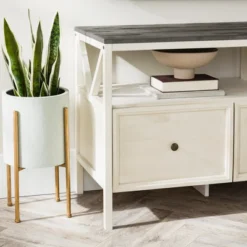 Farmhouse 3 Drawer Wood TV Stand For TVs Up To 65" - Saracina Home 36 Farmhouse 3 Drawer Wood TV Stand For TVs Up To 65" - Saracina Home -Saracina Home Sales Store GUEST 31eff10a 5528 4bba 98ac 4d2069368764