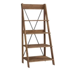 68.25" Boho 4 Tier Solid Wood Ladder Bookshelf Plant Stand - Saracina Home -Saracina Home Sales Store GUEST 3285c2ba 734f 4328 bac7 0ca33e71dd0d