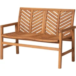 Slatted Chevron Acacia Wood Patio Loveseat – Saracina Home -Saracina Home Sales Store GUEST 33873c7b bfaa 4d03 aac2 a9add91abdf4