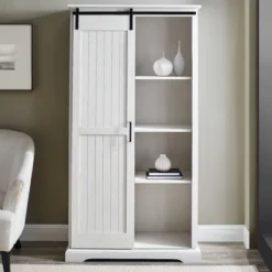 Owens Farmhouse Sliding Barn Door Storage Hutch - Saracina Home -Saracina Home Sales Store GUEST 354bde00 14e4 4107 ab67 983a07cab062