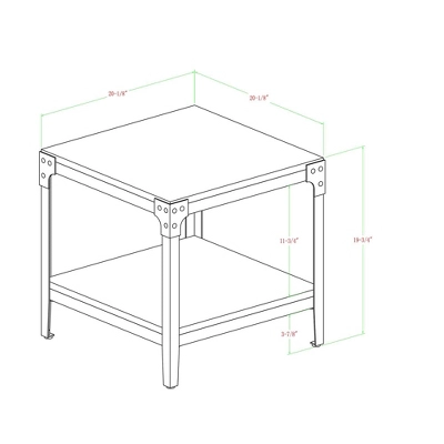 Set Of 2 Benny Urban Industrial Angle Iron Side Tables - Saracina Home 5 Set Of 2 Benny Urban Industrial Angle Iron Side Tables - Saracina Home - Image 5