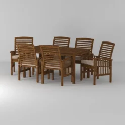 Ravenscroft 7pc Acacia Wood Patio Dining Set - Saracina Home 14 Ravenscroft 7pc Acacia Wood Patio Dining Set - Saracina Home -Saracina Home Sales Store GUEST 37a68775 38a8 4581 af2e 983413fc1c5a