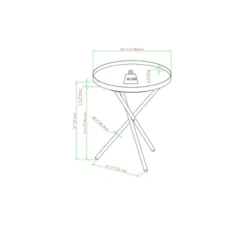 Modern Minimalist Intersecting Tripod Leg Side Table Black/Faux White Marble - Saracina Home -Saracina Home Sales Store GUEST 3908de1a 68fe 4a8a b065 337b633a8d8b