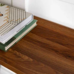 Urban Industrial Entry Table With Wood And Metal Dark Walnut - Saracina Home -Saracina Home Sales Store GUEST 39315e19 8670 46b1 825d 27a86728e44f