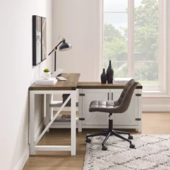 Farmhouse Rustic L Shaped Desk With Storage - Saracina Home -Saracina Home Sales Store GUEST 3998858b 4a5e 4eda a0e8 c9ecb3ac0b1d