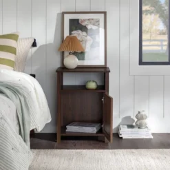 Georgia Single Door Storage Nightstand - Saracina Home -Saracina Home Sales Store GUEST 3e74ea6f bd1b 4c46 9b45 39ed26ce001b