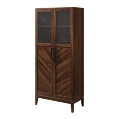 68" Boho Modern Tall Storage Wood Cabinet - Saracina Home -Saracina Home Sales Store GUEST 3ece700f 9254 4aa9 9ef6 bd393a80cff3