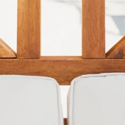 Acacia Wood X-Back Love Seat With Cushions Brown - Saracina Home -Saracina Home Sales Store GUEST 4011e201 dc2b 4024 b82d eb79d7cfd72d