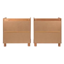 Set Of 2 Katie Transitional Tray Top 1 Drawer Solid Wood Nightstands Caramel - Saracina Home -Saracina Home Sales Store GUEST 420c10fa 8ed1 4125 9ad3 0f1386a55bac