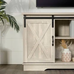 Modern Transitional Sliding Barndoor TV Stand For TVs Up To 65"- Saracina Home -Saracina Home Sales Store GUEST 45b08206 71d0 4c78 8e78 8a18f861410c