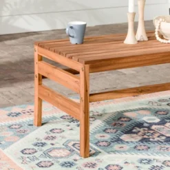 Outdoor Acacia Wood Slatted Coffee Table - Saracina Home -Saracina Home Sales Store GUEST 463b26e4 0c83 462c b332 f7f4d7ebe597