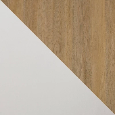 Modern 2 Door TV Stand For TVs Up To 65" Solid White/Coastal Oak/White - Saracina Home 8 Modern 2 Door TV Stand For TVs Up To 65" Solid White/Coastal Oak/White - Saracina Home - Image 8