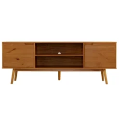 Solid Wood Mid-Century Modern TV Stand For TVs Up To 80" - Saracina Home -Saracina Home Sales Store GUEST 48805313 cc17 4994 abcd 906cc16aab94