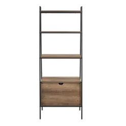72" Open Shelf And Closed Storage Cabinet Ladder Bookcase - Saracina Home -Saracina Home Sales Store GUEST 48b42602 a941 4f60 80c3 bd3ce1969bfa