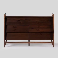 Mid-Century Modern Solid Wood Paneled 6 Drawer Dresser - Saracina Home -Saracina Home Sales Store GUEST 49a2c600 8b8b 46e6 9e77 d65884fb7861